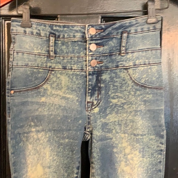 Refuge high rise skinny bleached jeans 0 - Picture 2 of 6